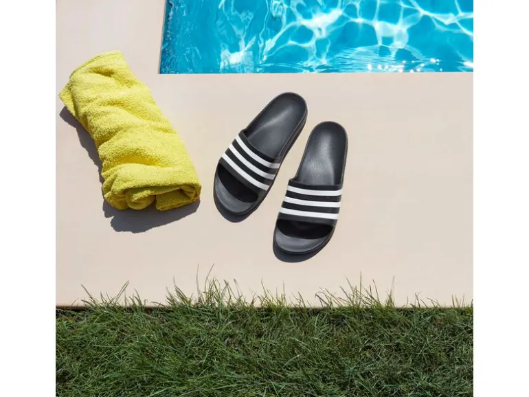 adidas Adilette Aqua Slides Schwarz, 47