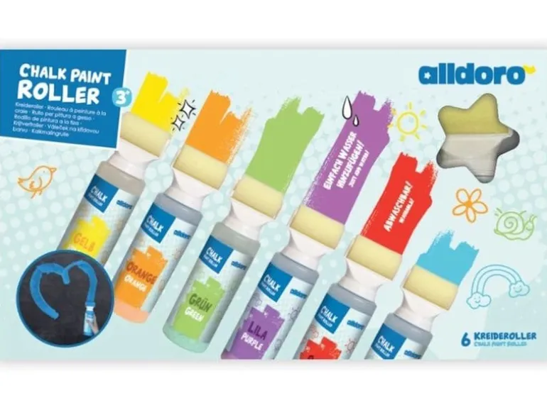 alldoro Chalk Paint Roller 6-tlg. Set