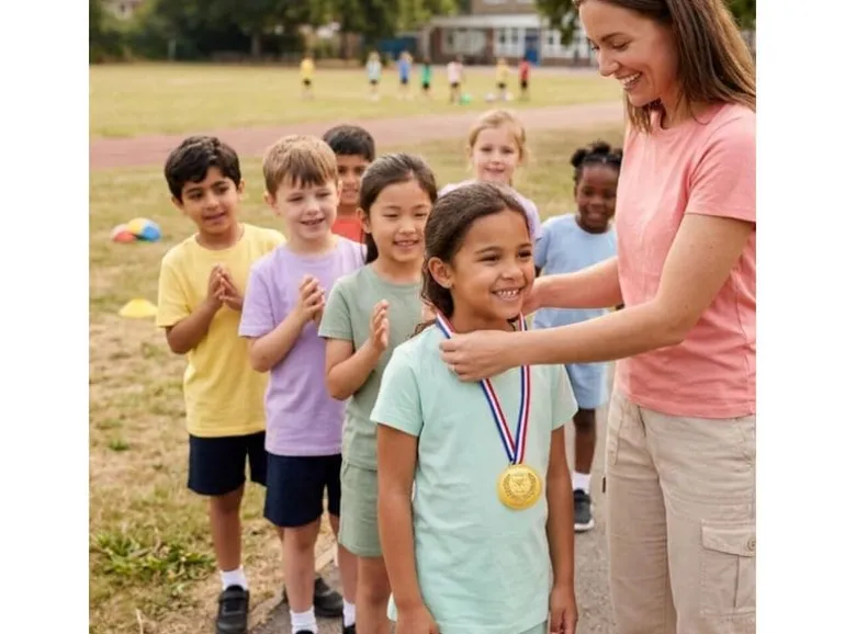 alldoro 30 Medaillen für Kinder Gold, 30-teilig, Kunststoff