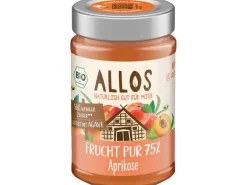 Allos Brotaufstrich Frucht Pur Aprikose Bio, 200 g