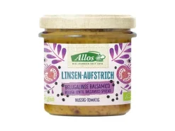 Allos Glas Bio Linsen-Aufstrich Beluga Balsamico 140 g