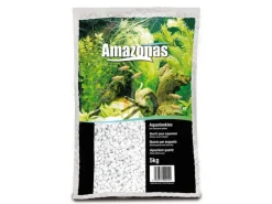 AMAZONAS Bodengrund Aquarienkies 2-3 mm, 5 kg, Weiss