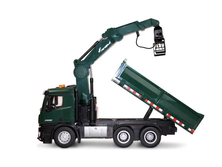 Amewi Lastwagen Mercedes Benz Arocs Kipper mit Kran 1:18, RTR