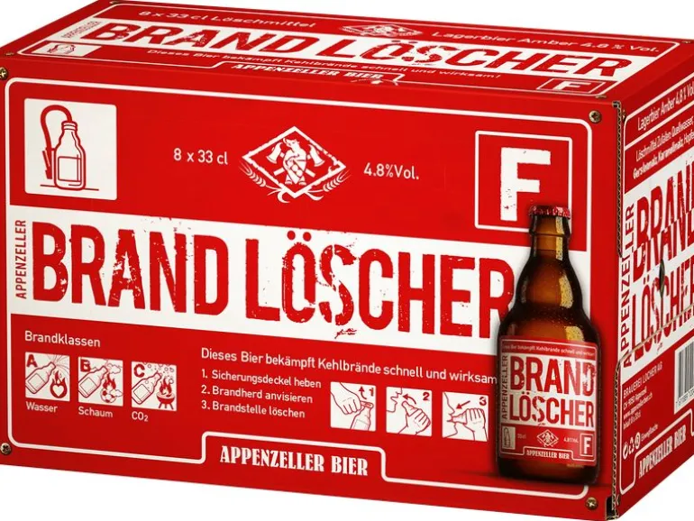 Appenzeller Bier Bier Brandlöscher 8 x 0.33 l