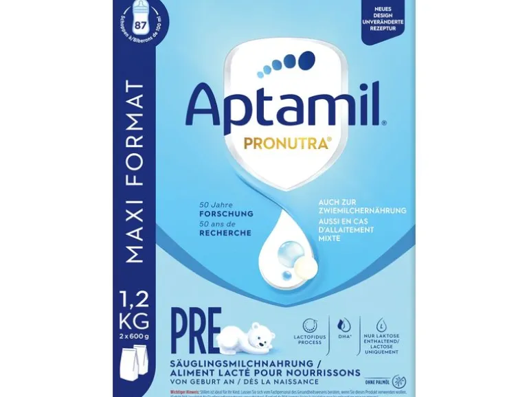 Aptamil Anfangsmilch Pronutra Pre, 2x 600 g