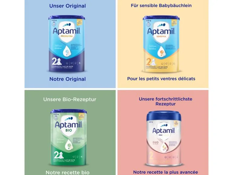 Aptamil Folgemilch Pronutra 3, 4x 800 g