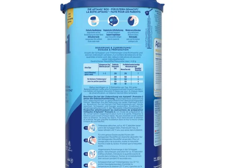 Aptamil Folgemilch Pronutra 2, 800 g