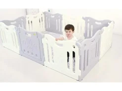 BABY CARE Laufgitter Melange Grey 2.19 m x 1.47 m x 63 cm
