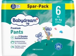 Babydream Windeln Premium Pants Jumbopack 36 Stück, Grösse 6