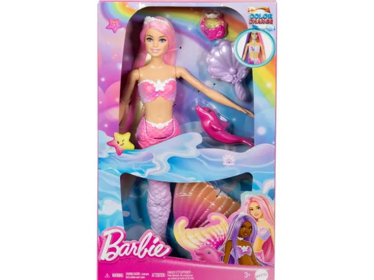 Barbie Puppe Barbie Meerjungfrau mit Farbwechsel