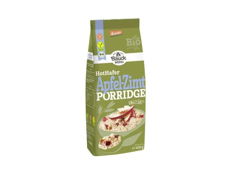 Bauck Mühle Hot Hafer Apfel-Zimt Porridge 400 g