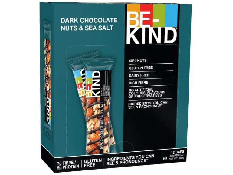 BE-KIND Riegel Dark Chocolate Nuts & Sea Salt 12 x 40 g