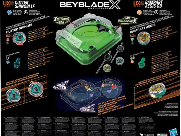 BEYBLADE BEY Sneak Attack Battle Set 2 Kreisel