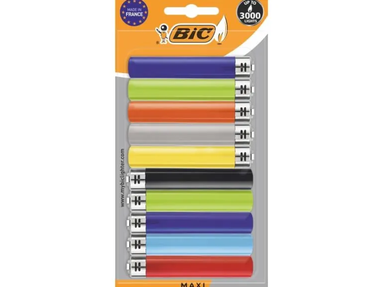 BIC Reibradfeuerzeug J26 Maxi, 10er Pack