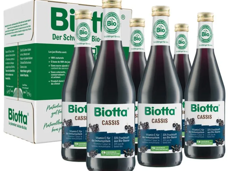 Biotta Säfte Cassis Bio 6 x 0.5 l