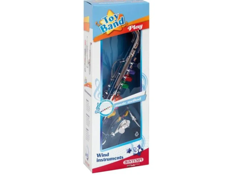 Bontempi Musikinstrument Saxophon mit 8 farbigen Tasten