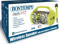 Bontempi Musikinstrument Wireless Lautsprecher mit Mikrofon 80W