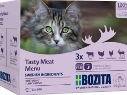 Bozita Nassfutter Häppchen in Sauce Fleisch-Menü, 12 x 85 g