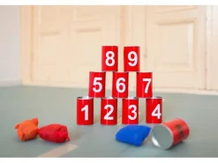 BS Toys Wurfspiel Büchsenwerfen rot mit Zahlen