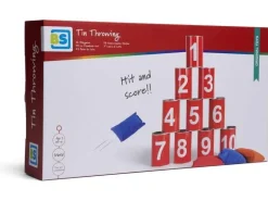 BS Toys Wurfspiel Büchsenwerfen rot mit Zahlen