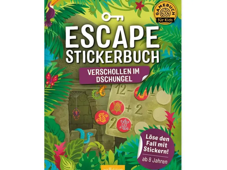 Buchzentrum Escape-Stickerbuch: Verschollen im Dschungel 32 Seiten