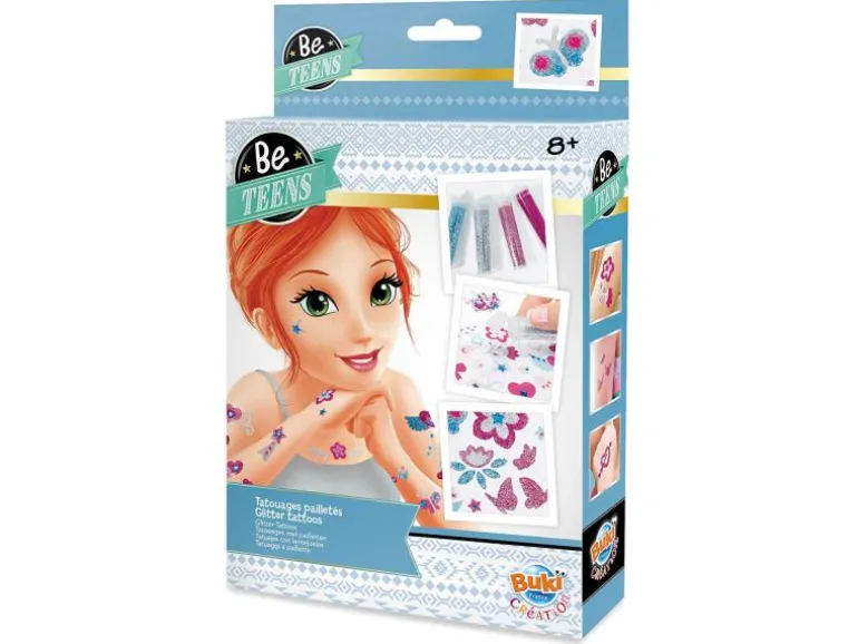 Buki Tattoo Set Be Teens Glitzer