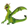 BULLYLAND Spielzeugfigur Drache sitzend grün