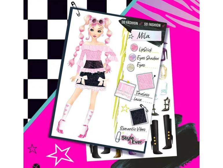 Canal Toys Bastelset Fashion Designer Mini Sketch Set