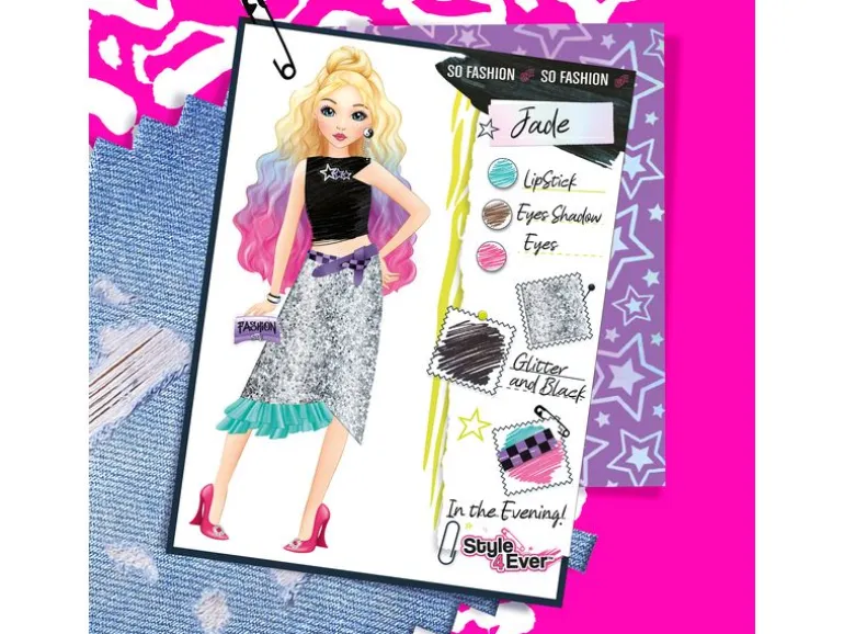 Canal Toys Bastelset Fashion Designer Mini Sketch Set
