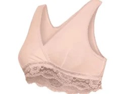Carriwell Still-BH mit Spitzen Schwarz + Nude, XL