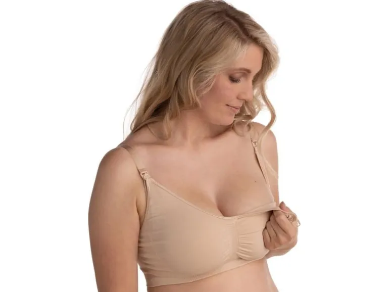 Carriwell Still-BH Seamless Original 2er Schwarz Beige M