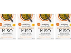 Clearspring Organic Ingwer und Kurkuma Miso Suppenpaste 4 x 15 g