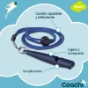 Coachi Trainingspfeife Marineblau mit reflektierendem Trageband