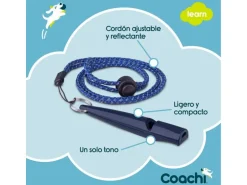 Coachi Trainingspfeife Marineblau mit reflektierendem Trageband