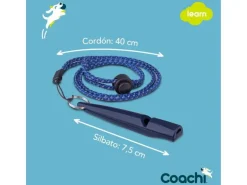 Coachi Trainingspfeife Marineblau mit reflektierendem Trageband