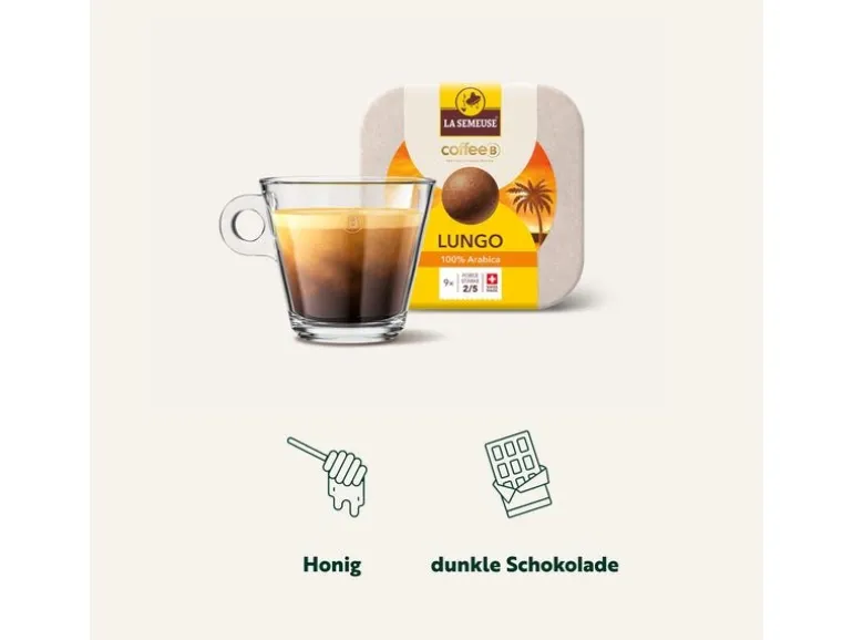 CoffeeB Kaffeekapseln Coffee Balls La Semeuse Lungo 9 Stück