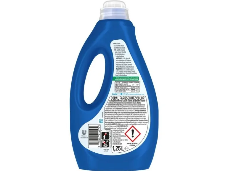 Coral Flüssigwaschmittel Optimal Color 1.25 l