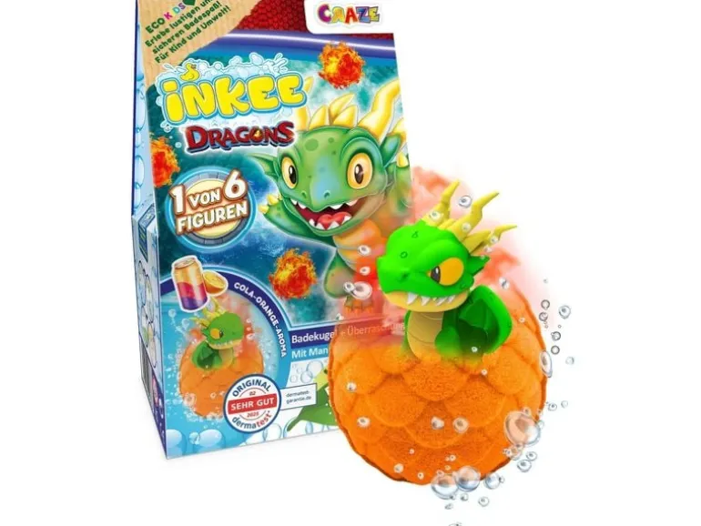 Craze Inkee Surprise Badebombe Dragons Box Assortiert
