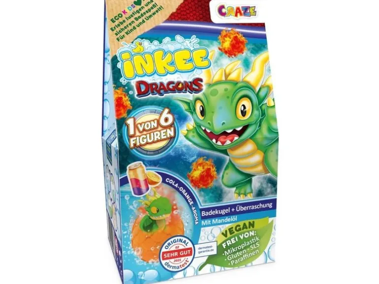 Craze Inkee Surprise Badebombe Dragons Box Assortiert