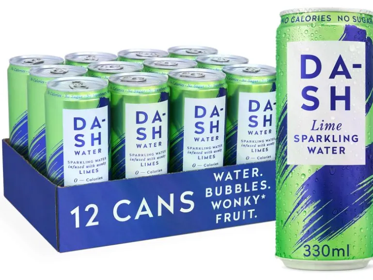 Dash Water Sparkling Lime 12 x 0.33 l