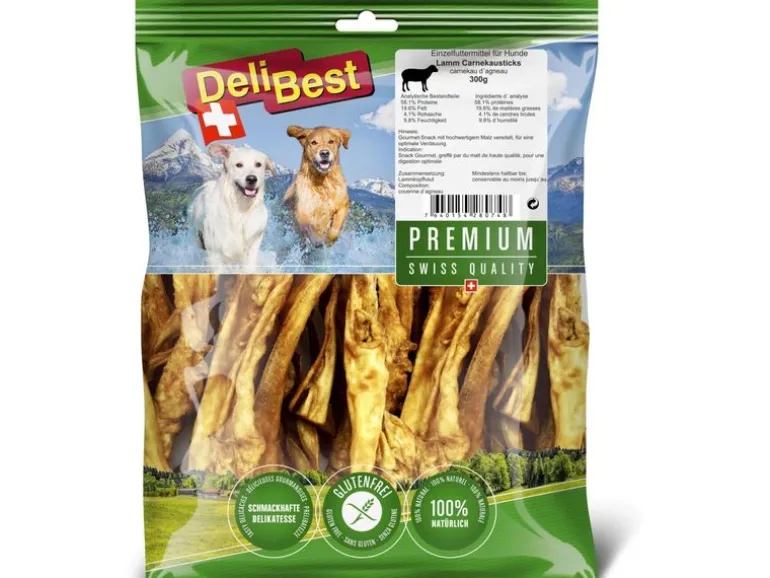 DeliBest Kausnack Premium Lamm Carnekausticks 500 g