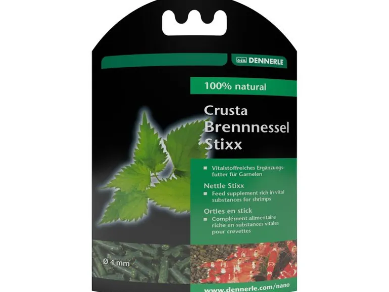 Dennerle Ergänzungsfutter Crusta Brennnessel Stixx, Ø 4 mm, 30 g