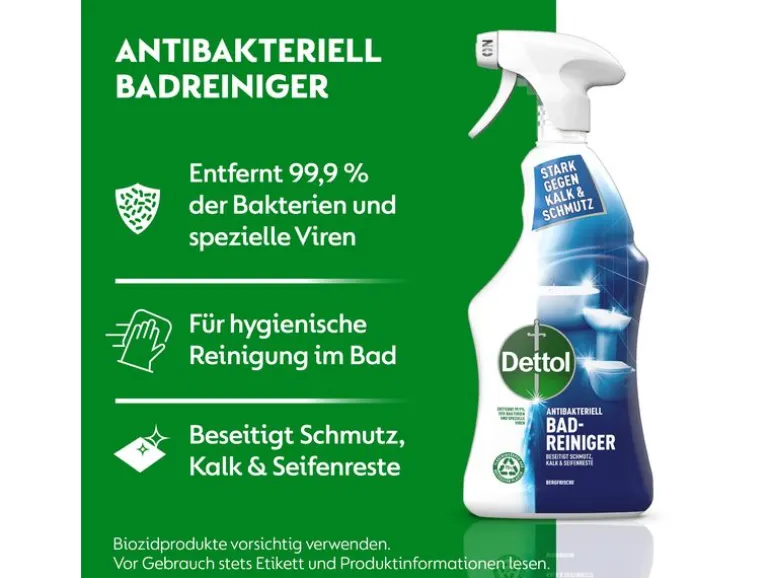 Dettol Antibakteriell Badreiniger Bergfrische 750 ml
