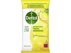 Dettol Feuchte Bodentücher Zitrone & Limette 15 Stück