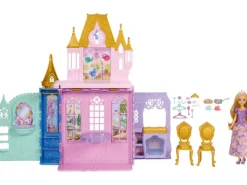 Disney Princess Rapunzel-Puppe und Schloss-Spielset Faltbar