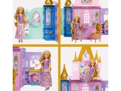 Disney Princess Rapunzel-Puppe und Schloss-Spielset Faltbar