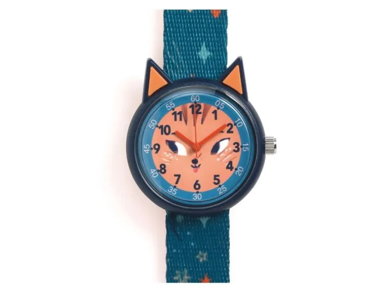 DJECO Armbanduhr Eichhörnchen Blau/Mehrfarbig