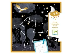 DJECO Bastelset Prickelbilder Nacht