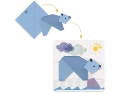 DJECO Bastelset Tiere Erste Papierfiguren Tiere Bastel-Set