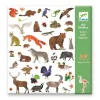 DJECO Bastelset Tierwelt 160 Sticker